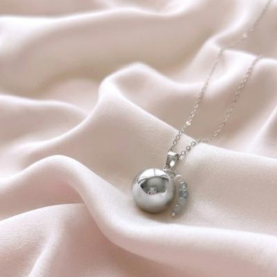 Bola de Grossesse Argent Aigue Marine