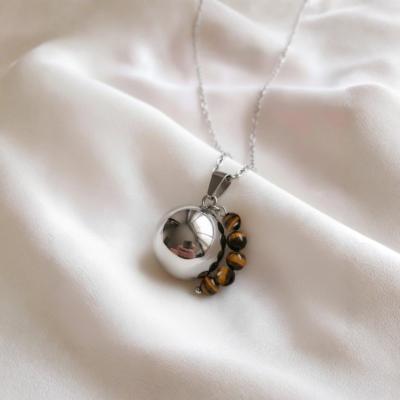 Bola de Grossesse Argent Œil de Tigre