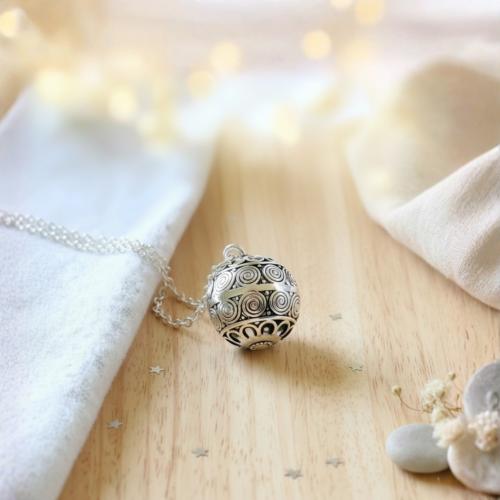 Bola de grossesse Argent - Arabesques - Iris